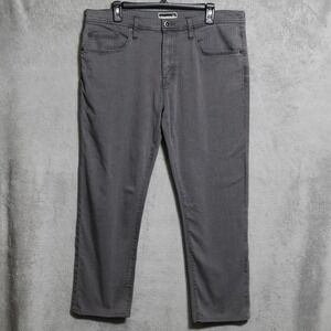 Travis Mathew Jeans Men 36x27.5 Gray Pants Stretch Casual Lightweight Preppy